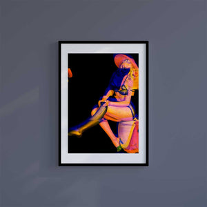 Large (A2) 16.5" x 23.4" inc Mount-White-Thigh High Sigh - Wall Art Print-Famous Rebel