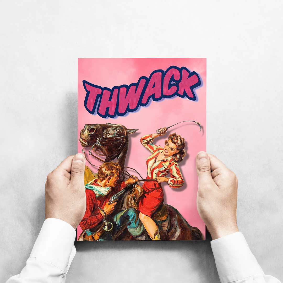 -Thwack - Pop Art Print-Famous Rebel