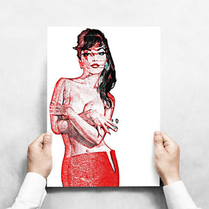 -Topless- Wall Art Print-Famous Rebel