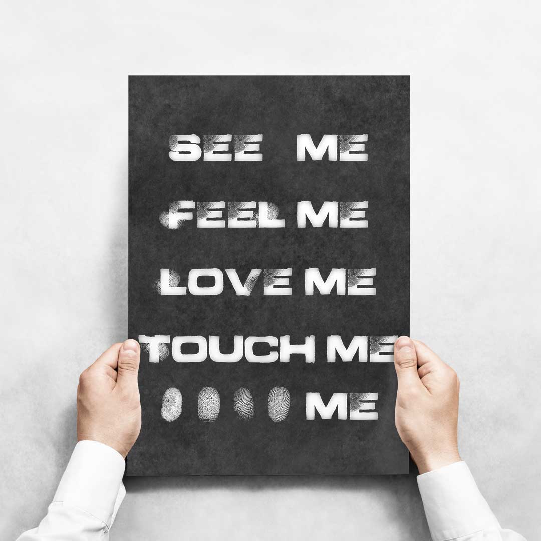 -Touch Me-Black - Wall Art Print-Famous Rebel
