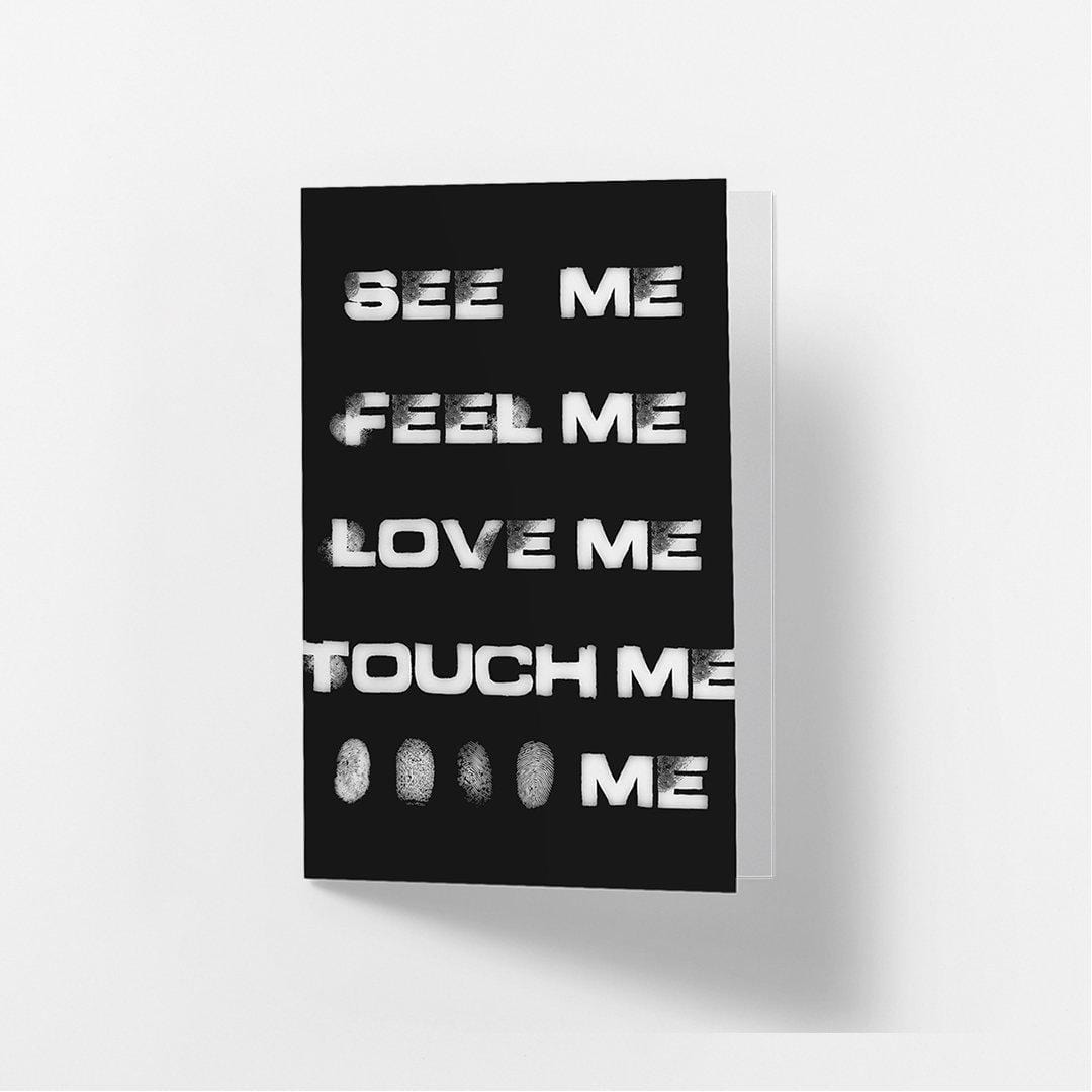 Touch Me - Greetings Card Famous Rebel