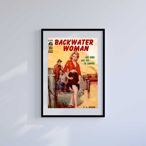 Large (A2) 16.5" x 23.4" inc Mount-White-Trailer Trash - Wall Art Print-Famous Rebel