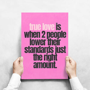 -True Love- Wall Art Print-Famous Rebel