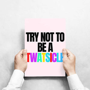 -Twatsicle- Wall Art Print-Famous Rebel