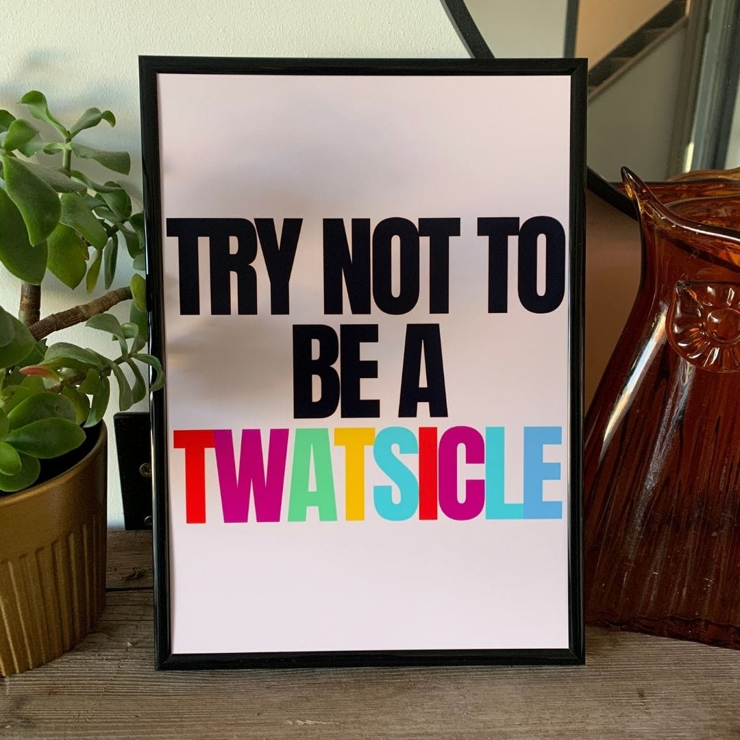 -Twatsicle- Wall Art Print-Famous Rebel