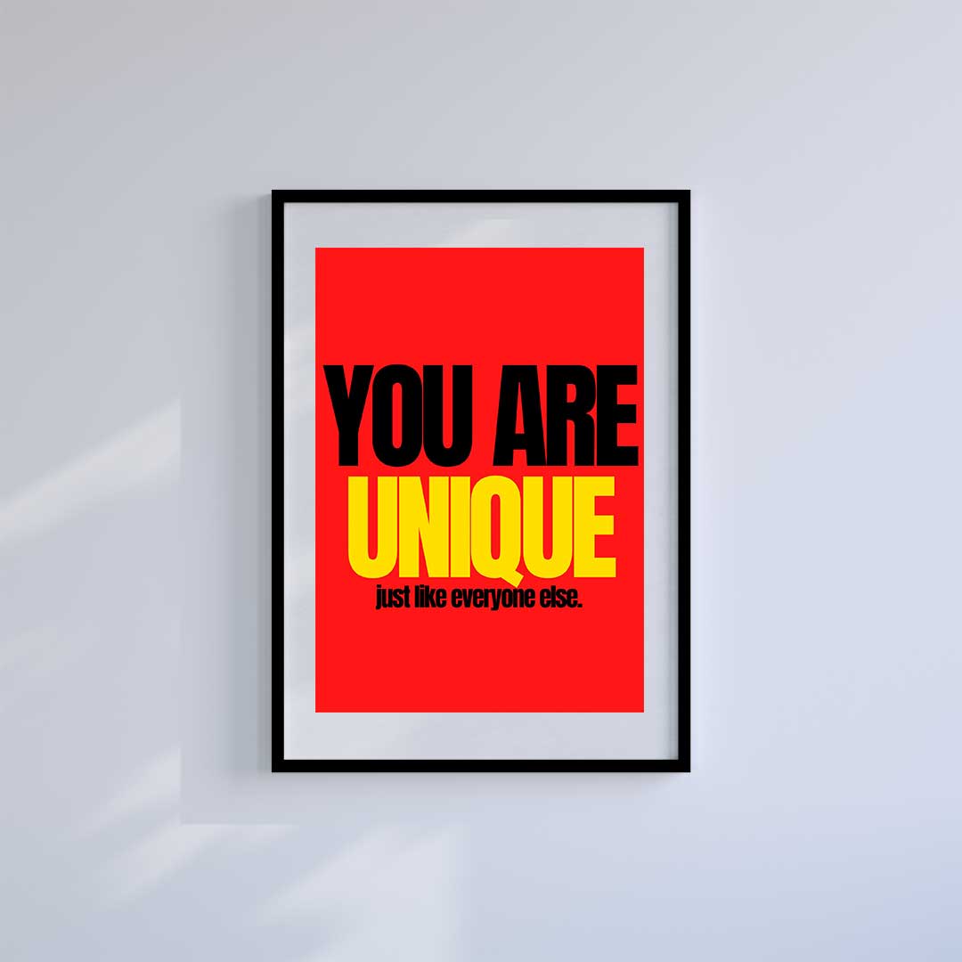 Large (A2) 16.5" x 23.4" inc Mount-White-Unique- Wall Art Print-Famous Rebel