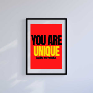 Large (A2) 16.5" x 23.4" inc Mount-White-Unique- Wall Art Print-Famous Rebel