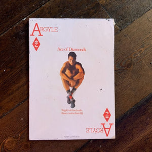 Vintage Ads- Argyle-Ace Of Diamonds -Wooden Poster-Famous Rebel