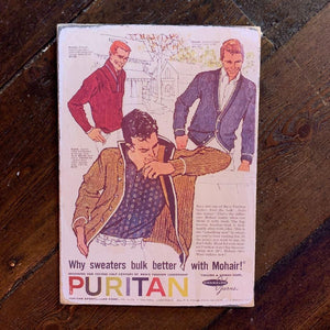 Vintage Ads- Argyle-Puritan -Wooden Poster-Famous Rebel