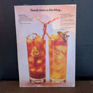 Vintage Ads- Bacardi Rum - Wooden Poster-Famous Rebel