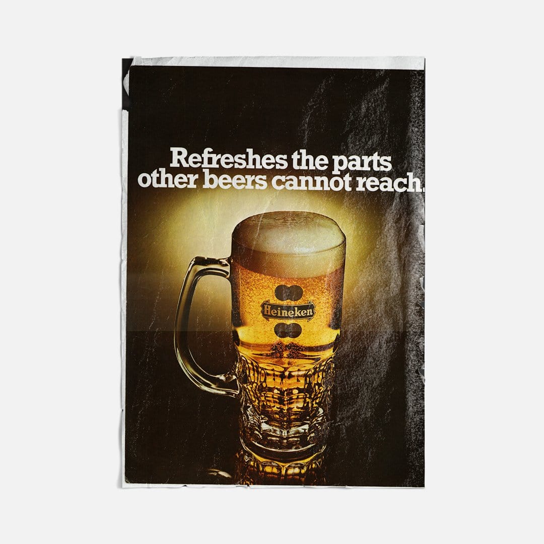Vintage Ads- Heineken - Wooden Poster-Famous Rebel
