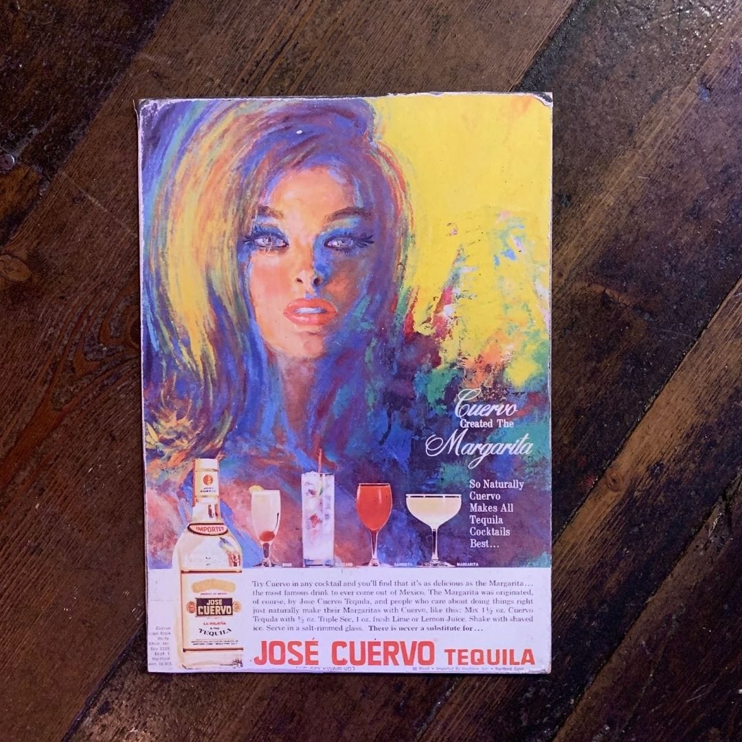 Vintage Ads- Jose Cuervo Tequila Margarita - Wooden Poster-Famous Rebel