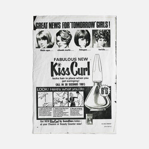 Vintage Ads-Kiss Curl- Wooden Poster-Famous Rebel
