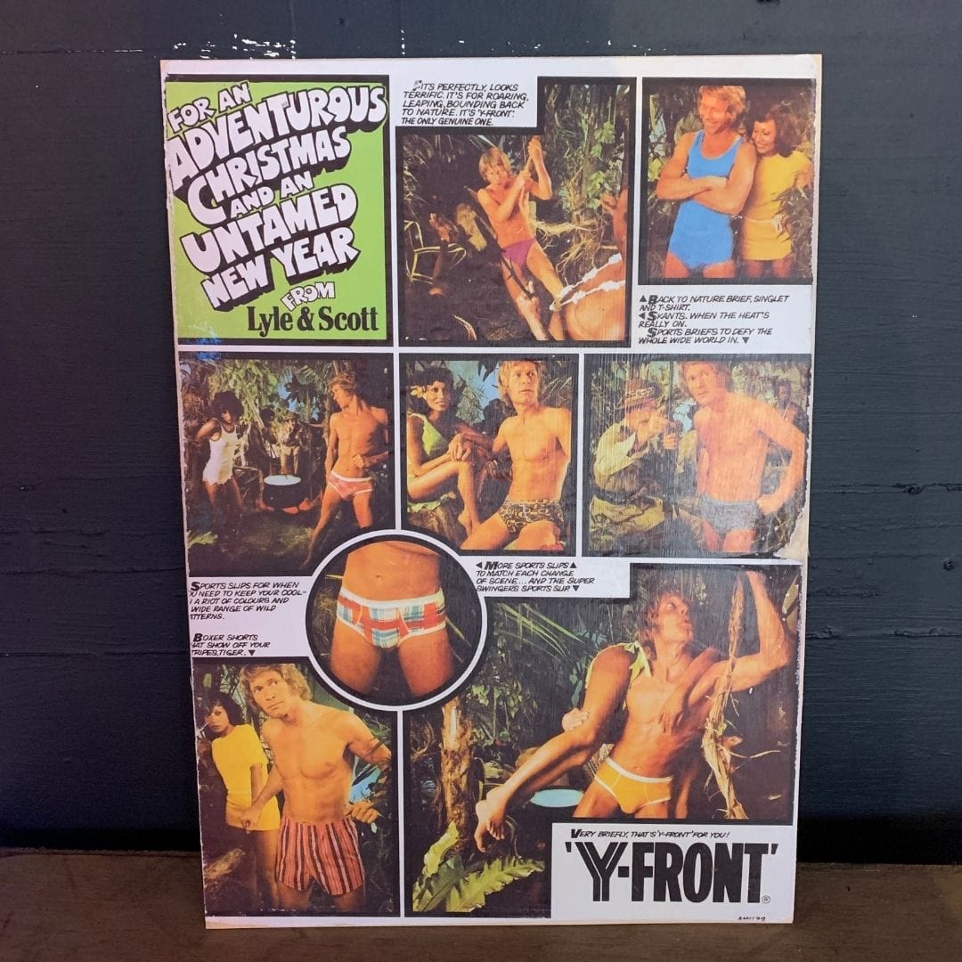 Vintage Ads- Lyle & Scott - Wooden Poster-Famous Rebel
