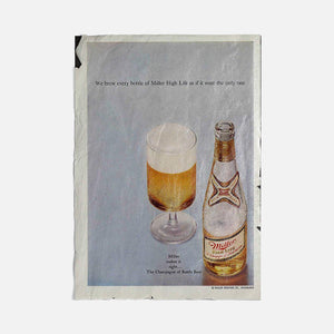 Vintage Ads- Miller Life- Wooden Poster-Famous Rebel
