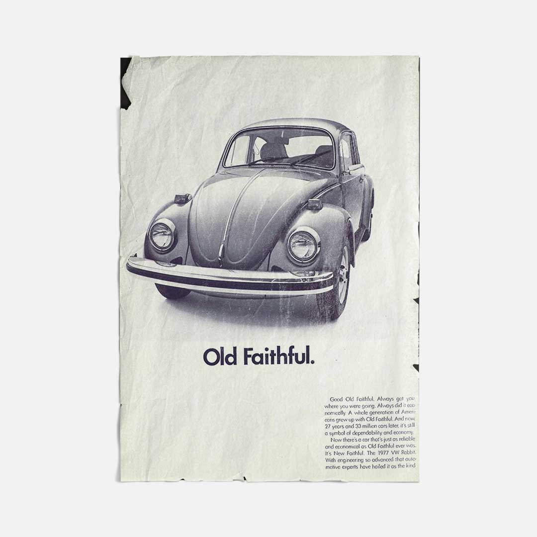 Vintage Ads- Old Faithful - Wooden Poster-Famous Rebel