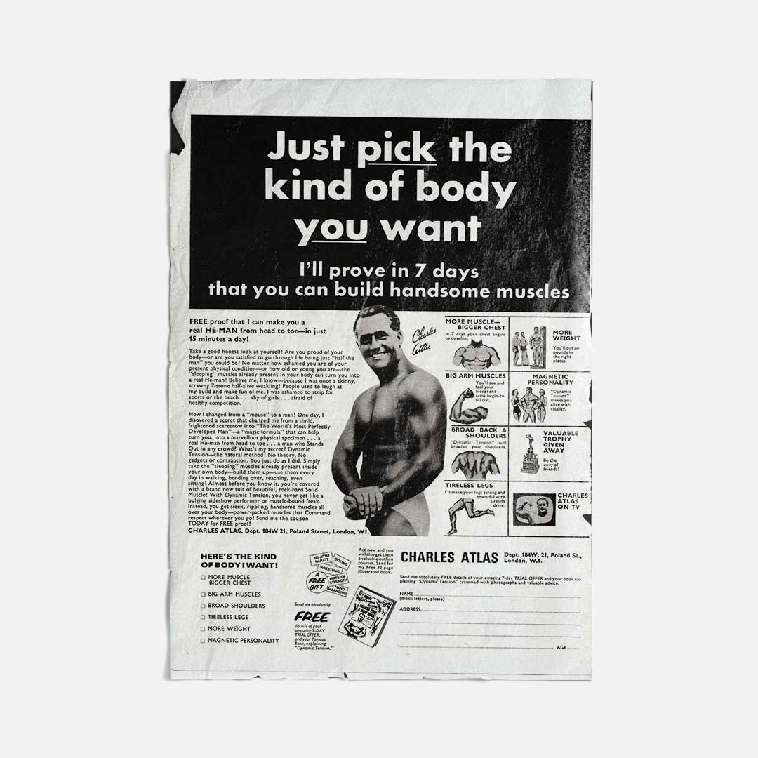 Vintage Ads-Pick A Body - Wooden Poster-Famous Rebel