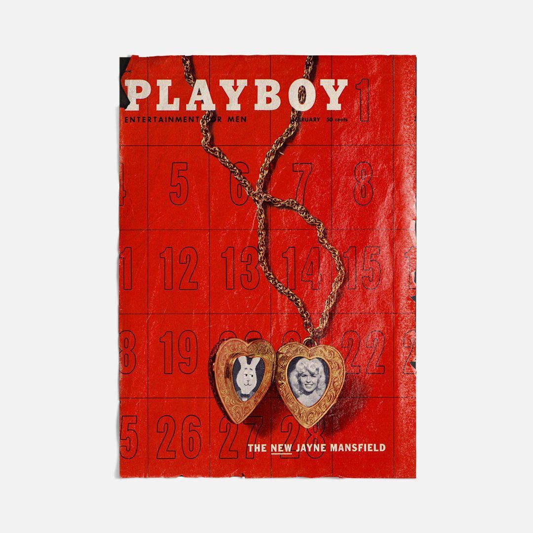 Vintage Ads- Playboy Feb 57- Wooden Poster-Famous Rebel