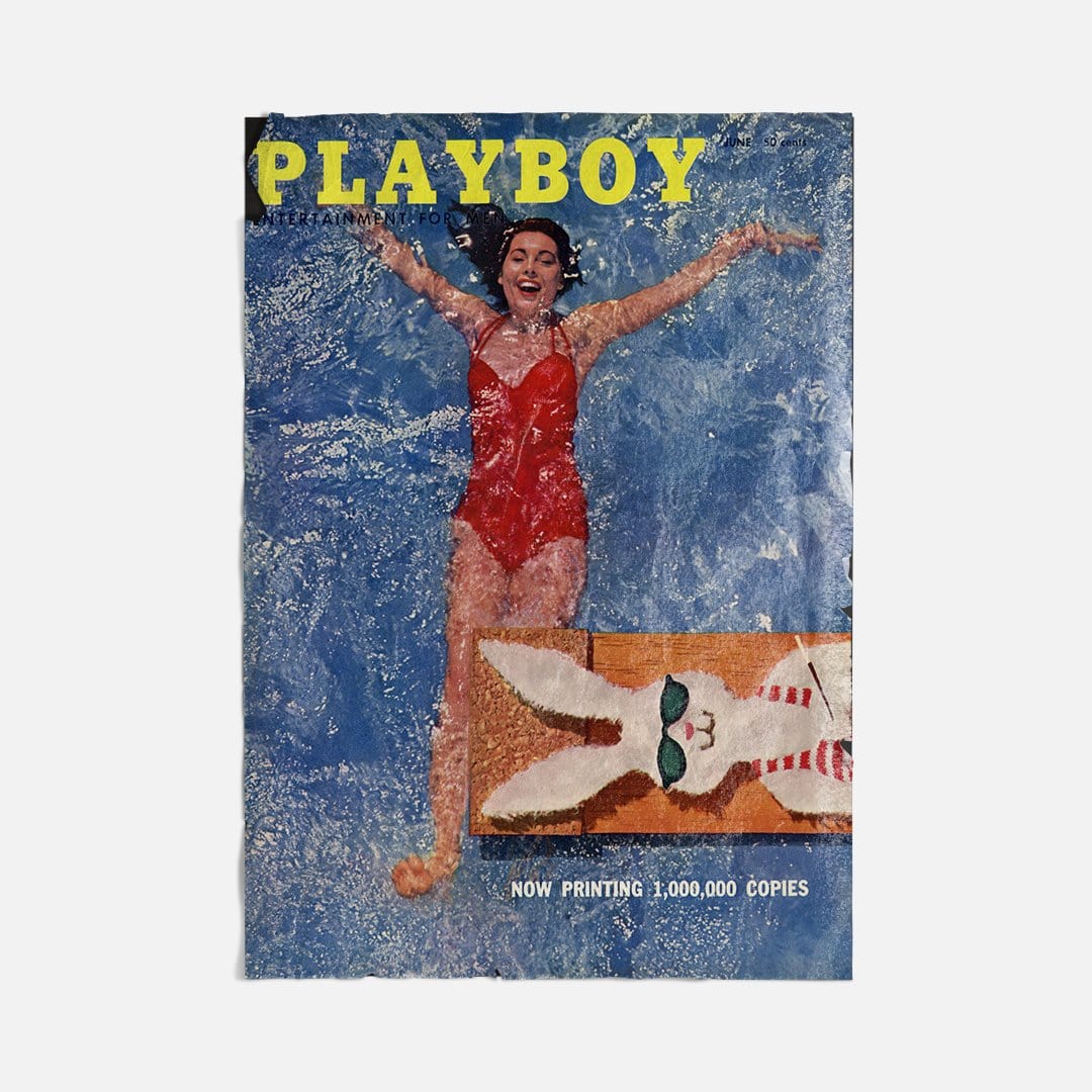 Vintage Ads- Playboy June 56- Wooden Poster-Famous Rebel