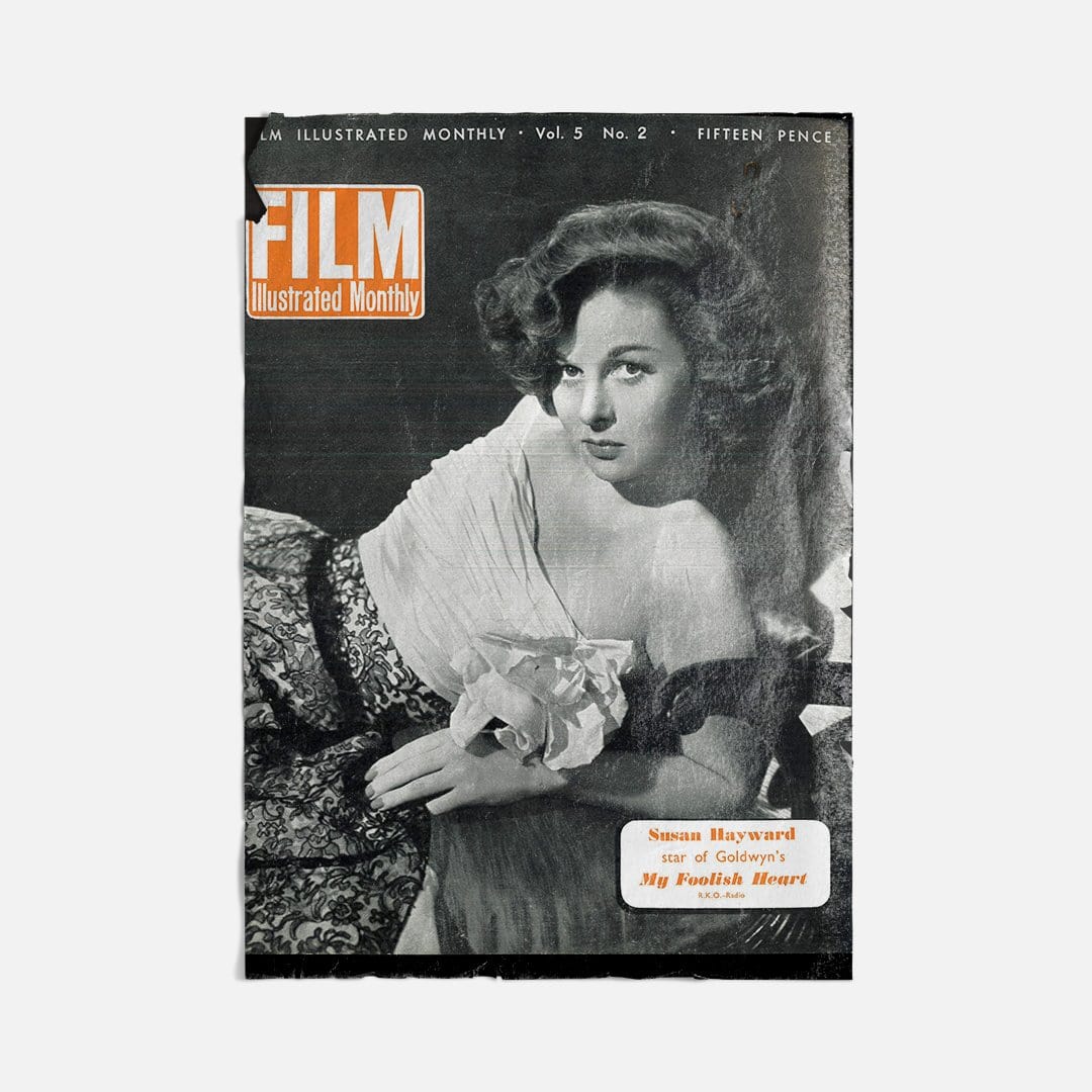 Vintage Ads- Susan Hayward - Wooden Poster-Famous Rebel