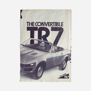Vintage Ads- TR7- Wooden Poster-Famous Rebel