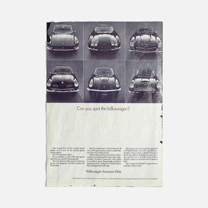 Vintage Ads- Volkswagen- Wooden Poster-Famous Rebel