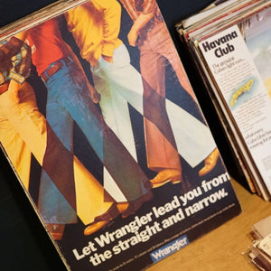 Vintage Ads-Wrangler - Wooden Poster-Famous Rebel