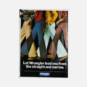 Vintage Ads-Wrangler - Wooden Poster-Famous Rebel