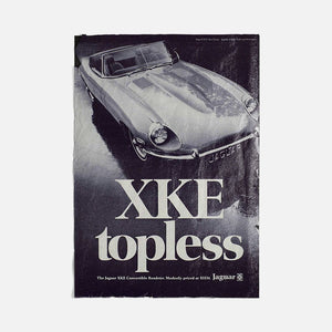 Vintage Ads- XKE Jaguar- Wooden Poster-Famous Rebel