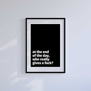 Large (A2) 16.5" x 23.4" inc Mount-White-WGAF - Wall Art Print-Famous Rebel