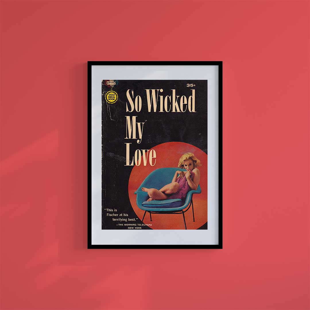 Medium (A3) 11.75" x 16.5" inc Mount-White-Wicked Love - Wall Art Print-Famous Rebel