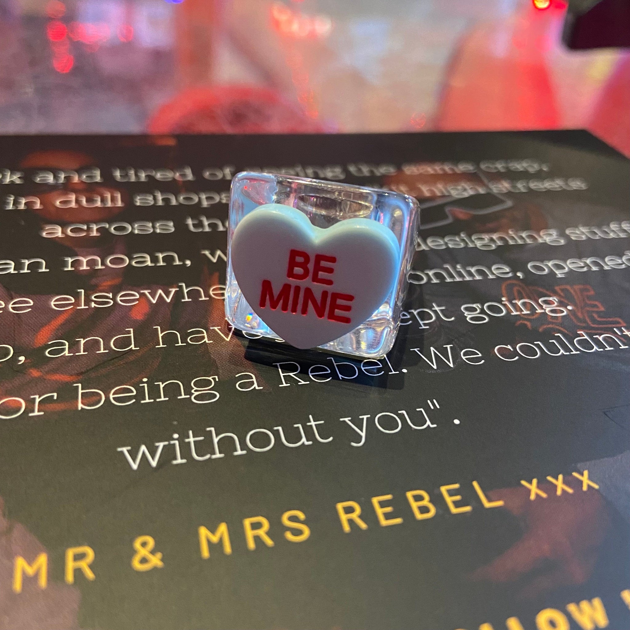 Y2K Jewellery-Be Mine-Love Heart Rings