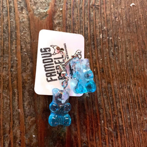 Y2K Jewellery-Blue Gummie Bears-Earrings-Famous Rebel