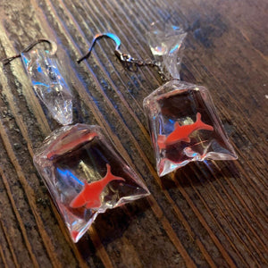 Y2K Jewellery- Goldfish Earrings-Famous Rebel