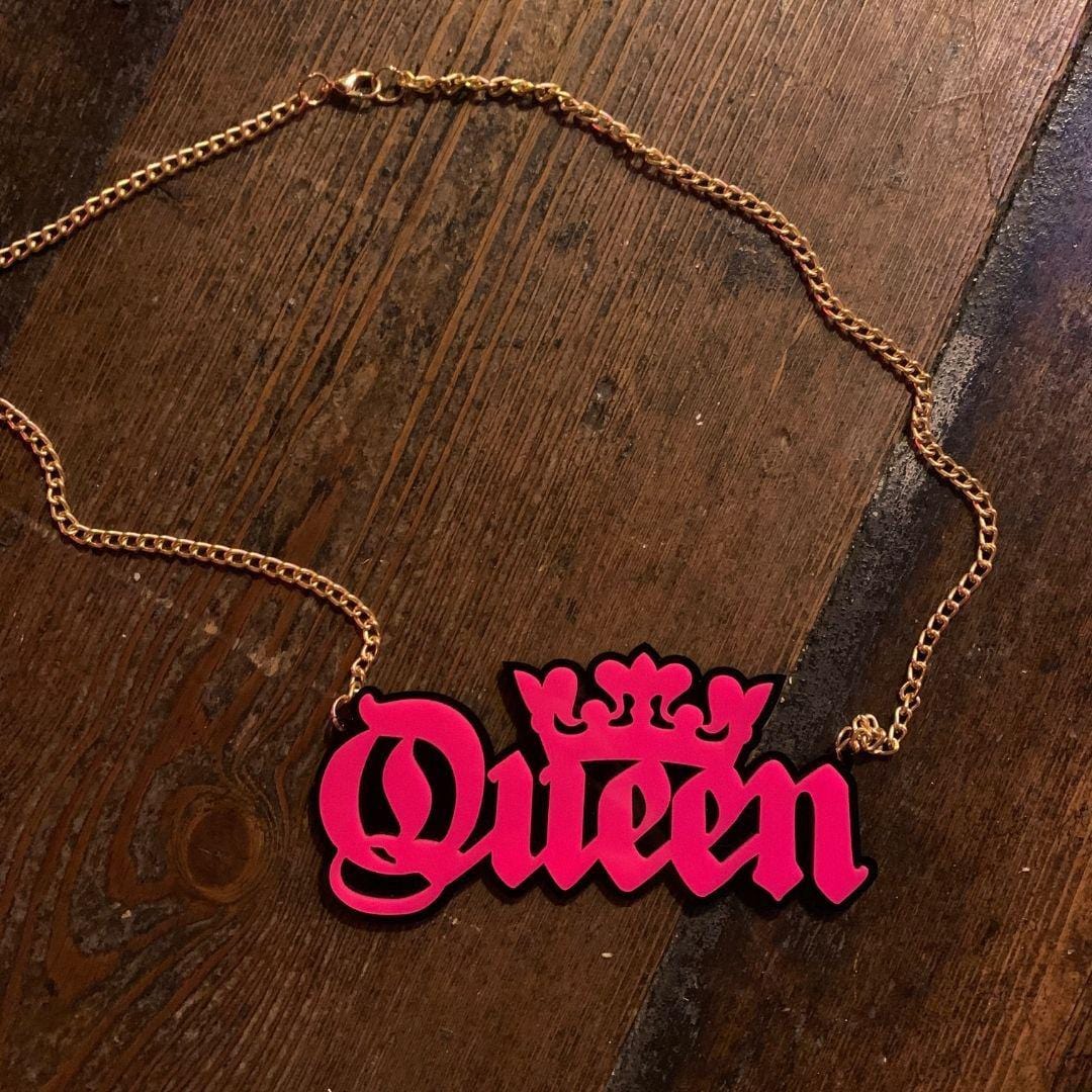 Y2K Jewellery- Queen Necklace-Famous Rebel
