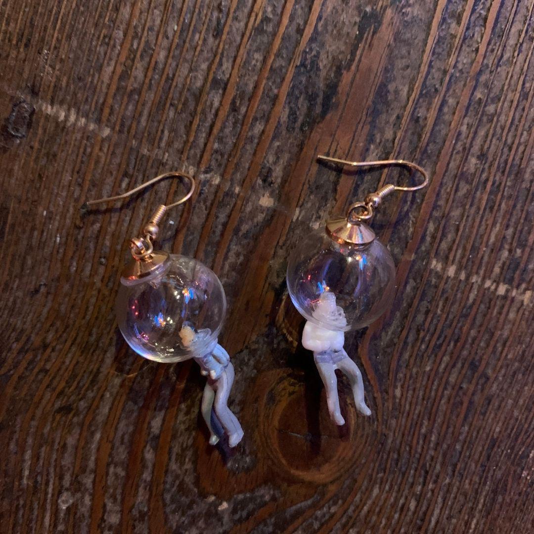 Y2K Jewellery- Bubble Head Earrings-Famous Rebel